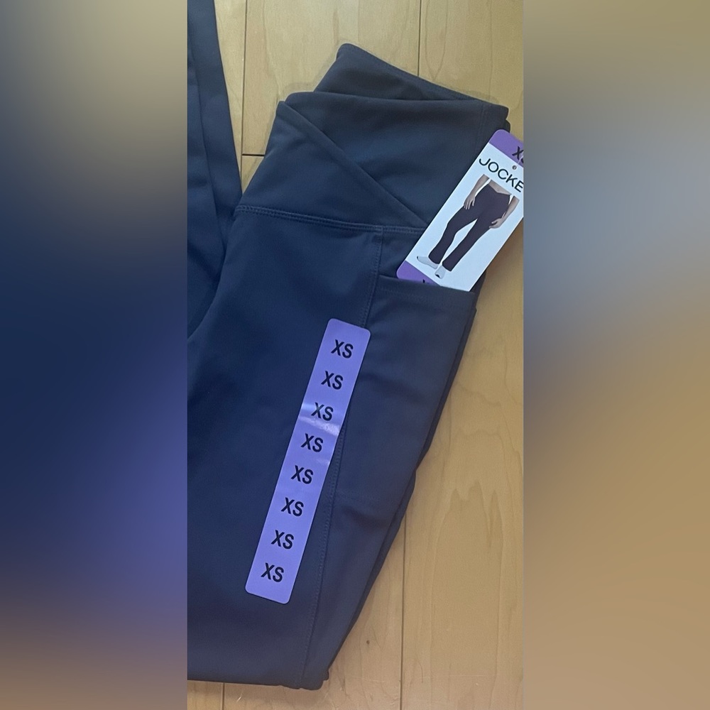 Jockey Cross-waist yoga pants for women color Violet size XS NEW